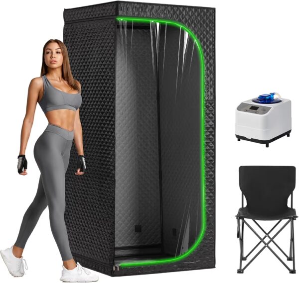 Portable Steam Sauna Tent with Clear View Door