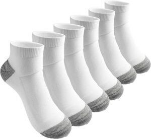 Esplus Cushioned Athletic Ankle Socks for Men and Women, Thick Padded Low Cut Sport Socks, Moisture Wicking (3 Pairs)