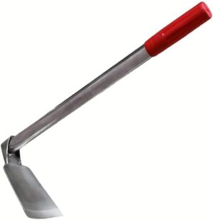 Small Garden Hoe, Manganese Steel Blade with Sharp Hardened Edge, Hand Weeding Hoe for Tilling, Digging, Sowing, Weed Control
