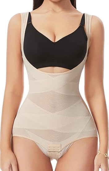 Shapewear Bodysuit for Women Tummy Control Butt Lifter Body Shaper Waist Trainer Corset Body Suit
