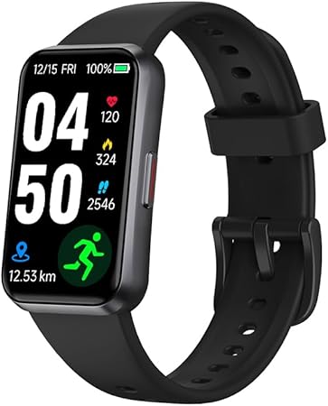 Fitness Trackers,Blood Oxygen Heart Rate Sleep Monitor,1.47‘’ OLED Display,Smart Band 24/7 Health Monitoring