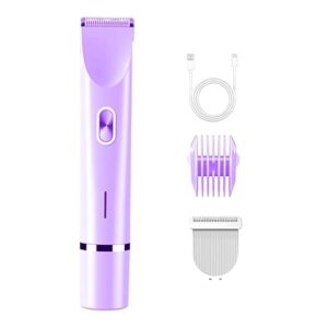 ikini Trimmer for Women, 2 in 1 Electric Razors for Women, Dermave Bikini Shaver, IPX7 Waterproof & Easy Cleaning