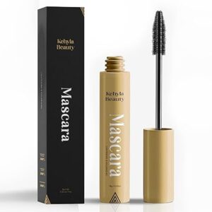 Mascara for mature Women, Lengthening & Volumizing Lash Formula, Smudge-Proof Water-Resistant Long-Lasting Mascara with Soft Precision Brush for Fuller, Lifted Lashes (Black & Brown)