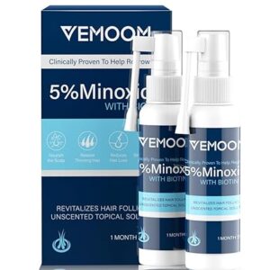 5% Minoxidil Hair Growth Spray for Women and Men, Effective Anti-Hair Loss Treatment for Regrowth, Extra Strength Scalp Solution