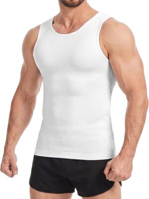 Sleeveless Compression Shirt Men Slimming Body Shaper Vest Mens Compression Tank Top