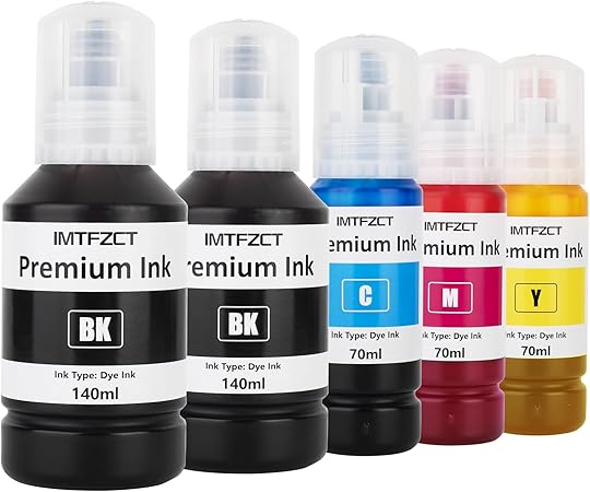 Replacement for Epson 502 Ink Refill Bottles for ET-3760 ET2760 ET2750 ET-4760 ET-2850 ET-15000 ST-4000 ST-2000 ET-3710 ET-3850 ET-3750 ET-4850 ET4750 ET2700 ST3000 ET3700 Printer (2BK C M Y)