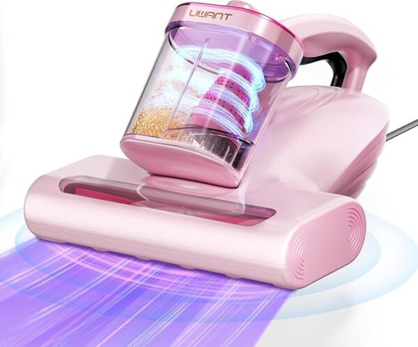 Mattress Vacuum Cleaner, Bed Cleaner with 16Kpa Suction Metal Roller 253.7nm Uv-c Light