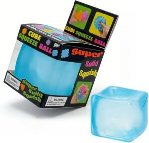 Soft Rubber Squeeze Toys, Exquisite Cube, Cooling Cube Toy, Stress-Relief Toy，Squeeze Cube Balls for Children and Adults to Relieve Anxiety and Stress