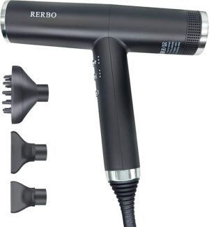 61PH2mZyymL._AC_SX679_ Professional Ionic Hair Dryer High-Speed 110000 RPM Low Noise Temperature Control Portable Negative Ionic Blow Dryer with Diffuser and Concentrator for Home, Travel and Salon