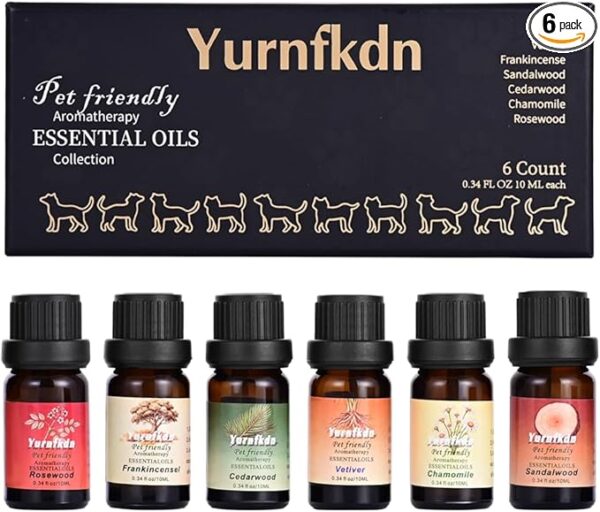 Pet Friendly Aromatherapy Essential Oils Collection,Safe for Dogs and Cats,Natural Relaxation and Stress Relief,Suitable for Aromatherapy Diffuser Bottles