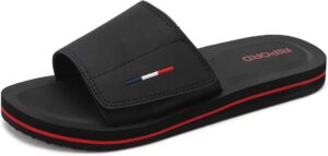 61Vq4Q3W+WL._AC_SY535_ (1) Mens Adjustable Slides Sandals Slip On Sandals Comfortable Athletic Anti-Slip Slides