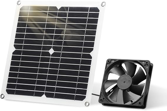 61+h5jktotL._AC_SX569_ Solar Panel Fan Kit, 12W Weatherproof Solar Panel with DC Fan