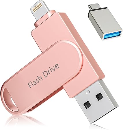 Apple MFi Certified 512GB Photo Stick, Flash Drive for iPhone Memory Stick for Photo/Video Backup Stick, High-Speed USB Stick iPhone Storage Drive