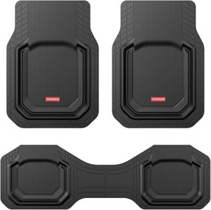 7123QSDOhkL._AC_SY450_ Car Floor Mats for Cars, Waterproof All Weather Protection, Deep Dish Car Mats, Universal Trim to Fit Automotive Mats Car Accessories for Cars SUV Truck, 3PCS Set