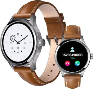 Smart Watch for Women Men(Answer/Make Calls), 1.27" HD Touch Screen Fitness Watch with Sleep Heart Rate Monitor