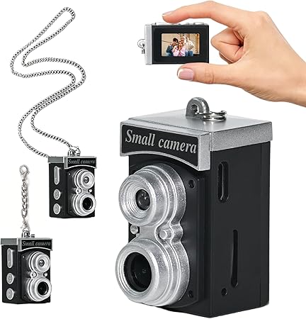 1080P HD Keychain Camera with 1.14” Display - Portable Mini Camcorder, Long Battery Life & 64GB Card Included for Travel Vlog, Night Shots, Everyday Recording