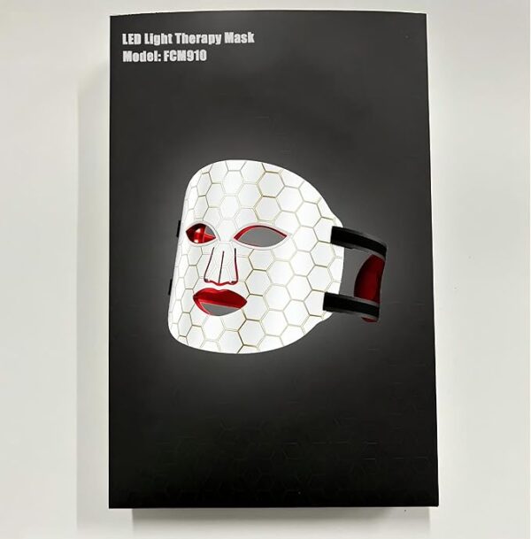 Red Light Therapy Mask for Face, Near Infrared 850nm, Anti-Aging Wrinkle Reduction & Acne Treatment