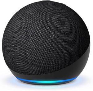 Portable Bluetooth Speaker Wireless,Spherical Design with LED Light Ring,Big Audio, IP67 Waterproof and dustproof,Great for bedrooms, Great for bedrooms, Dining Rooms and Offices (Black)