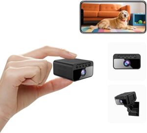 Hidden Camera with Cloud, 4K HD WiFi Mini Spy Camera 150° View Video, Wireless Indoor Surveillance Secret Camera