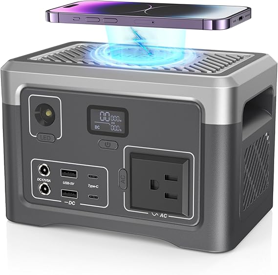 Portable Power Station 192Wh Outdoor Generator with AC Outlet 100W(200W Surge) Power Bank for Home Backup Outdoor Emergency RV Van Hunting
