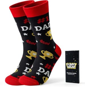 Men's Novelty Socks, Cotton Crew Funny Socks
