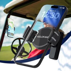 Magnetic Golf Cart Phone Holder Mount- Unique Golf Gifts for Men Golfers Women Dad for iPhone/Galaxy/Smartphones & More, 2026 Golf Accessories Essentials Gadgets Fits EZGO, Club Car, Yamaha