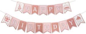 Happy Birthday Banner – Custom Designed Cardboard Boys and Girls Birthday Decoration