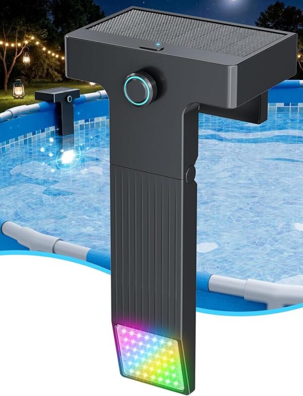 Solar Pool Light Only for Metal Frame Above Ground Pools