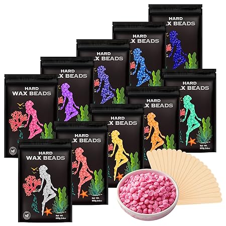 Hair Removal Wax Beads 2.2lb (1000g), Waxing for Whole Body, Painless Hair Removal Waxing for Women and Men