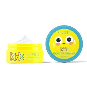61UfZLIz83L._SX466_ Kids Hair Styling Pomade, Toddler Styling Clay - Gentle Gel for Sensitive Scalp, Water-Soluble & Long-Lasting Hold, Tames Unruly Hair, Plant-Based Ingredients for Boys Girls,80g