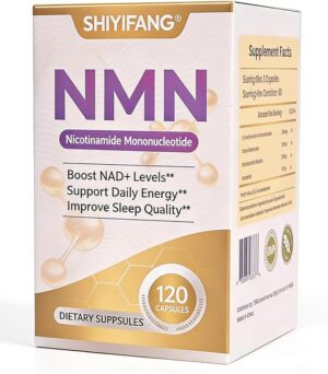 NMN Supplement 600mg, Energy & Sleep Support for Men & Women– 120 Capsules