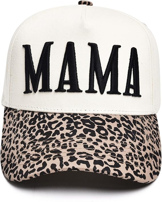 71d0l5z0Y6L._AC_SX569_ Women’s Mama Trucker Hat Trendy, Embroidered Adjustable Mom Baseball Cap, Two-Tone Ponytail Hat for Outfits