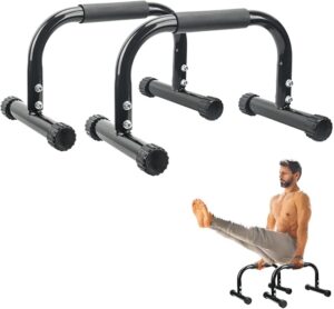 AmazeFan Parallettes, Handstand Bar, Large Push Up Bar & Dip Bars, Non-Slip Push-Up Handles, Calisthenics Equipment for Indoor & Outdoor, Suitable for Home Fitness & Pushups