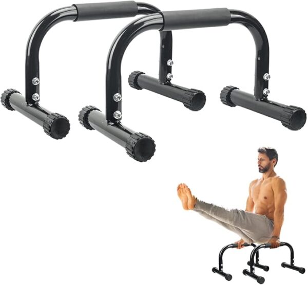 AmazeFan Parallettes, Handstand Bar, Large Push Up Bar & Dip Bars, Non-Slip Push-Up Handles, Calisthenics Equipment for Indoor & Outdoor, Suitable for Home Fitness & Pushups