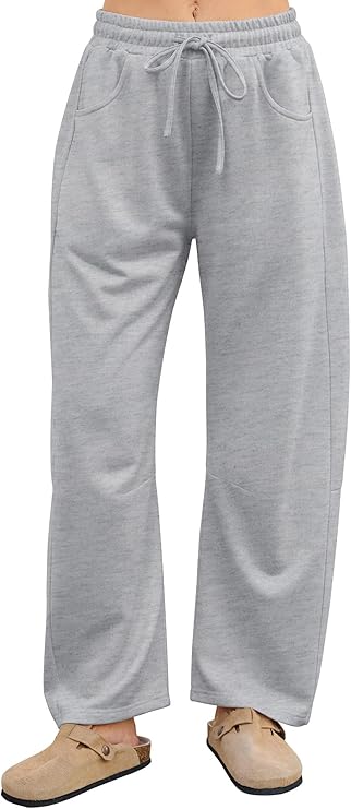 Jogging Bottoms Women's Baggy Sports Trousers High Waist Wide Leg Yoga Trousers Training Trousers Casual Trousers with Pockets