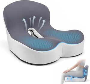 Orthopädisches Sitzkissen mit Rückenlehne, Ergonomisches