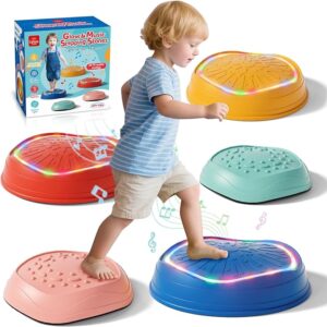 Lehoo Castle Balance Stones for Children with Lights and Music,