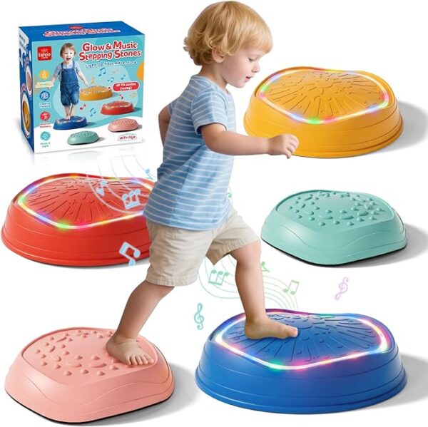 Lehoo Castle Balance Stones for Children with Lights and Music,