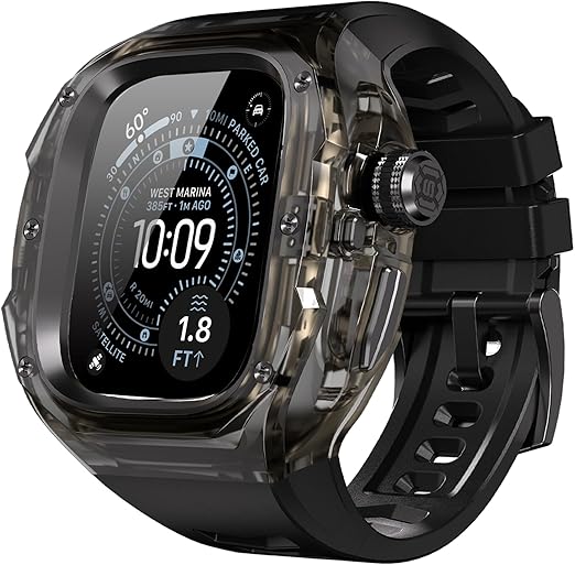 for Apple Watch Ultra 3/2/1 49mm Case [One-Click Open Design] [Aluminum Alloy Inner Frame] [Military Grade Shockproof]