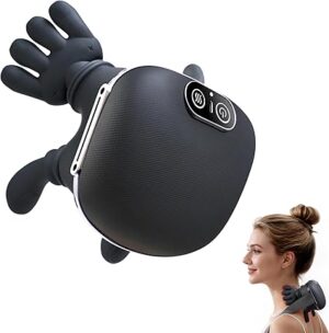 Shiatsu Electric Neck Massager with Heat - 4D Wireless Shoulder Massager with 3 Intensity Levels 2 Heat