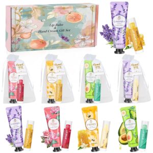 Bulk Gifts, Bulk Lip Balm and Hand Cream Set with Organza Bag