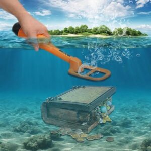 Underwater Metal Detector Submersive IP68 Fully Waterproof Metal Detector for Adults Under Water 100FT, Can detect All Metals with Large Coil, Accurate and Precise