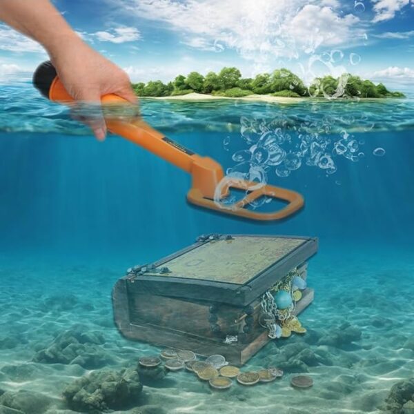 Underwater Metal Detector Submersive IP68 Fully Waterproof Metal Detector for Adults Under Water 100FT, Can detect All Metals with Large Coil, Accurate and Precise